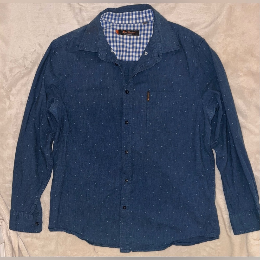 Ben Sherman Navy Button Down Shirt